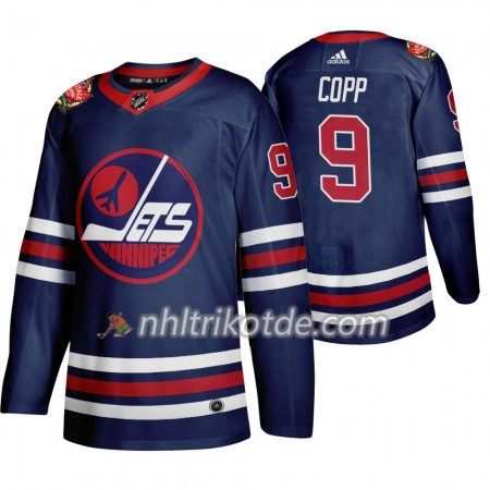 Winnipeg Jets Trikot Andrew Copp 9 Adidas 2019 Heritage Classic Navy Authentic - Herren